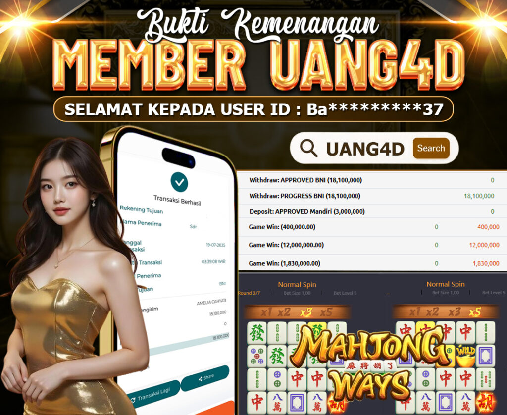 UANG4D JACKPOT SLOT MAHJONG